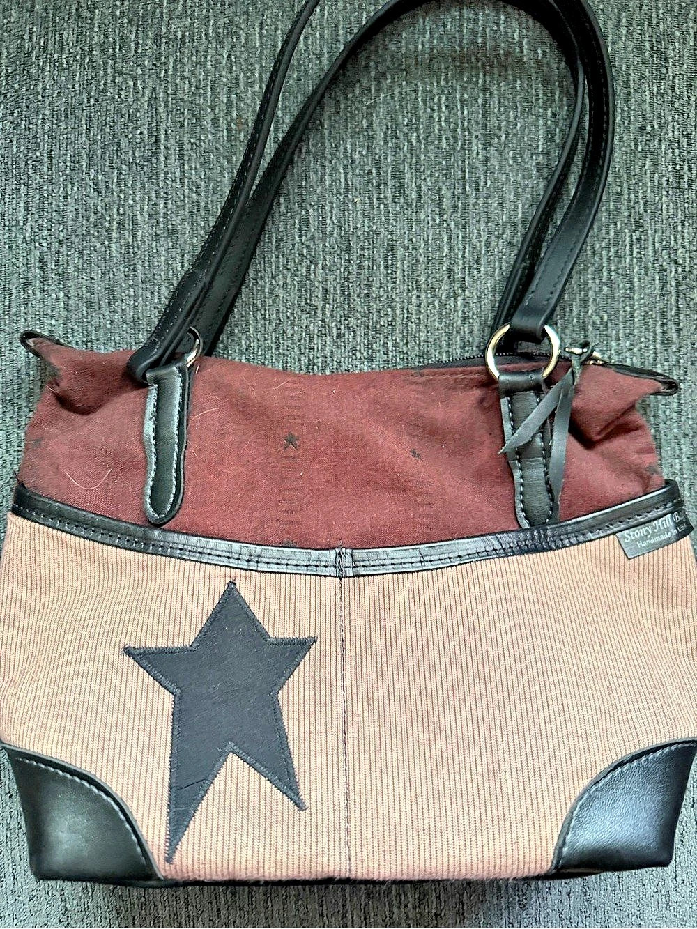 Stony Hill Bags Star Print Tote in Brown & Black